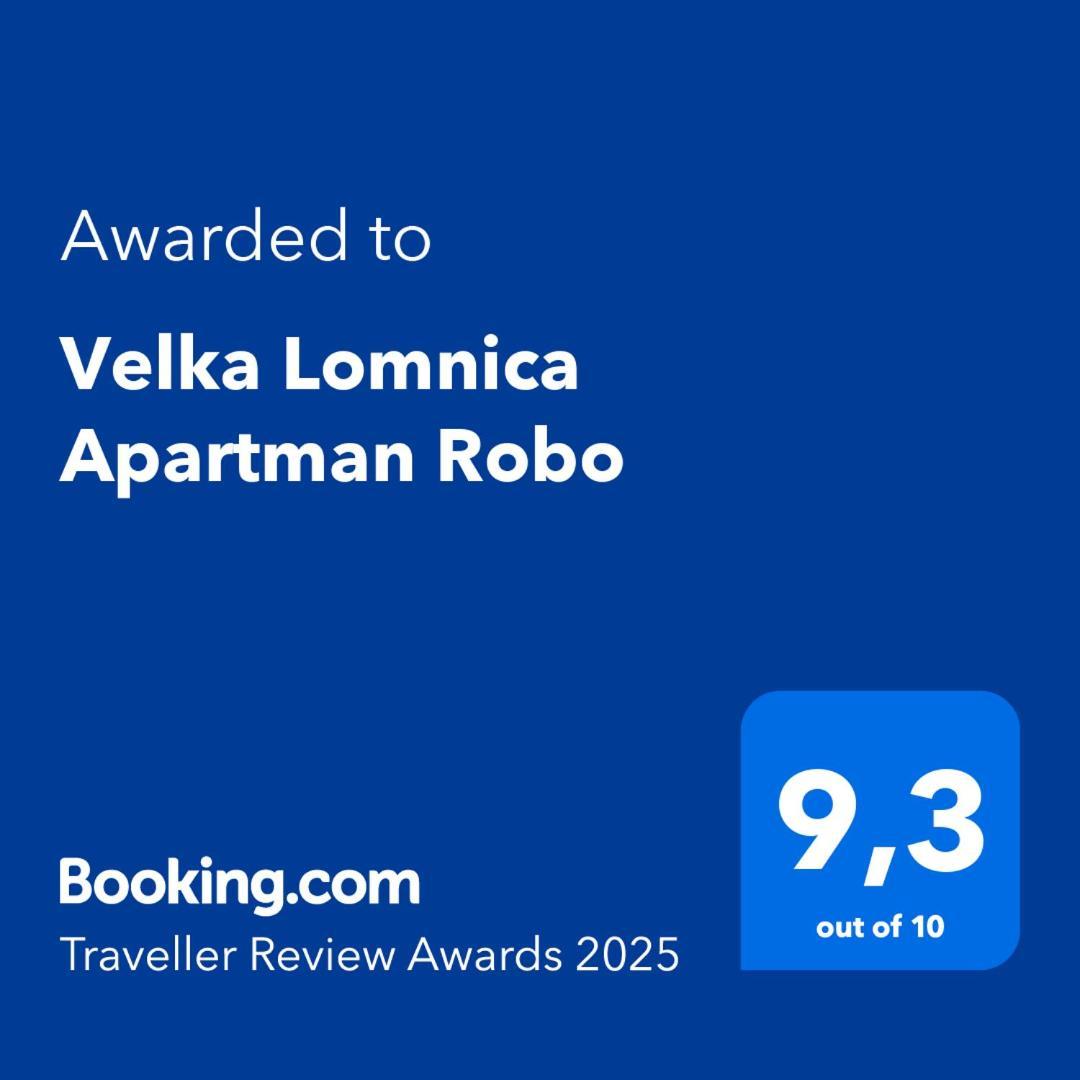 Velka Lomnica Apartman Robo 外观 照片